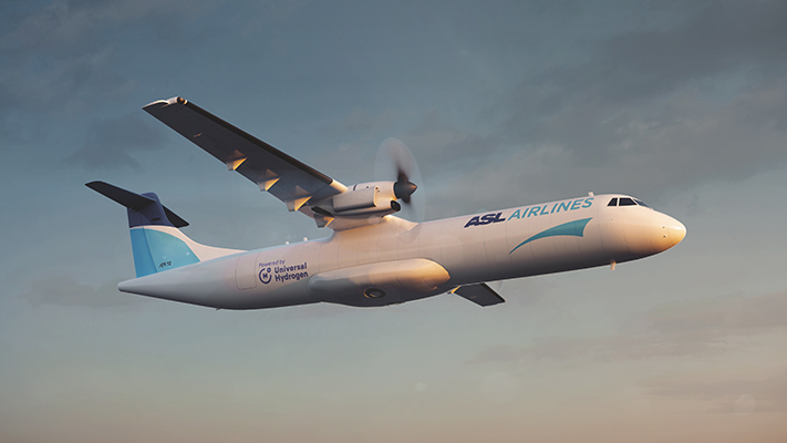 ASL Aviation Holdings Signs LOI with Universal Hydrogen, Becoming a Launch Customer for Hydrogen-Powered ATR 72 Cargo Aircraft